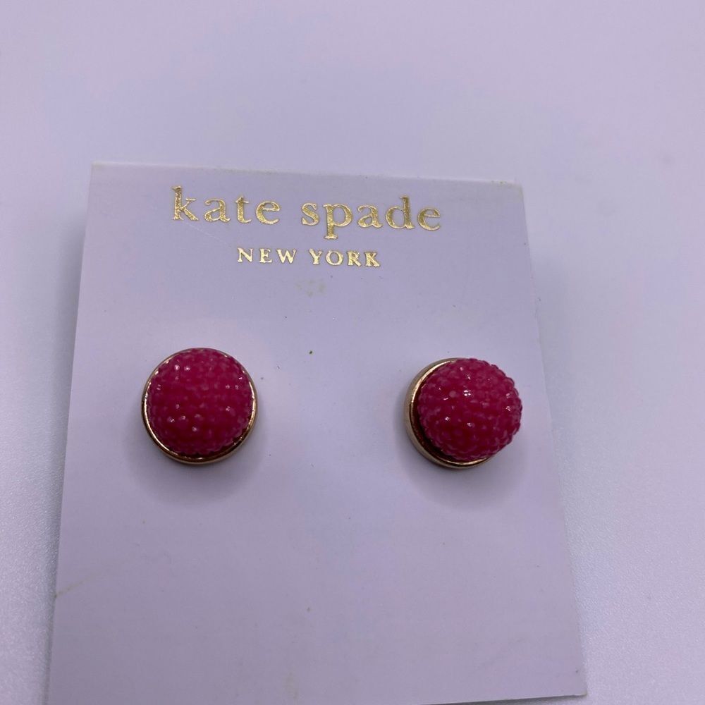 Kate Spade Dark Pink Gumdrop Studs